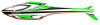 Staysee 600 for Kyosho Quest Neo Caliber E6S (EP)/50 (GP) - Green -