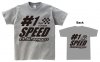 (Discontinued) O.S.SPEED #1Cotton T-Shirt Gray (M)