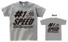 (Discontinued) O.S.SPEED #1Cotton T-Shirt Gray (L)