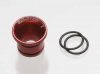 CARBURETTOR REDUCER 7MM (RED) ALUMINUM