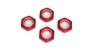 (Discontinued) Wheel nut with nylon(Red/4pcs)