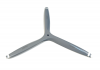 19x13.5 Carbon 3-blades Propellers for Electirc II Gray