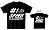 (Discontinued) O.S.SPEED #1Cotton T-Shirt Black (M)