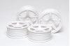 MEDIUM-NARROW WHITE 5-SPOKE WHEELS (OFFSET 0)