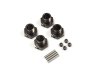 (Discontinued) Wheel Hub (Narrow/MP9/777/Gunmetal/4pcs)