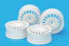 MEDIUM-NARROW RALLY DISH WHEELS (24mm WIDTH, OFFSET 0) (WHITE) 4PCS.